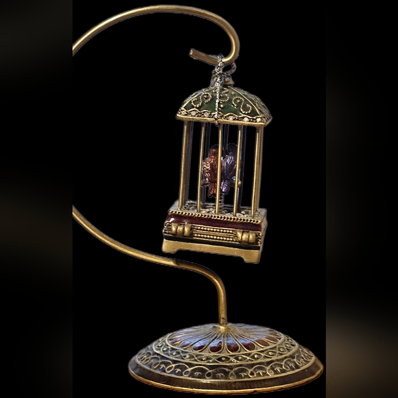Elegant Miniature Birdcage Jewelry Holder/Trinket Box - Picture 2 of 6